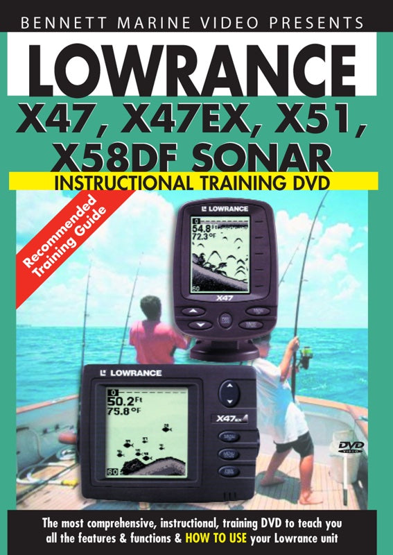 Lowrance X47, X47EX, X51, X58DF Sonar (DVD)