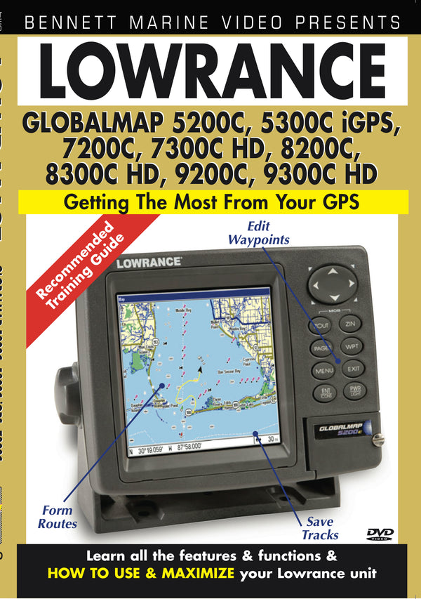 Lowrance GlobalMap 5200C; 5300C iGPS, 7200C; 7300C HD, 8200C, 8300C HD, 9200C, 9300C HD (DVD)