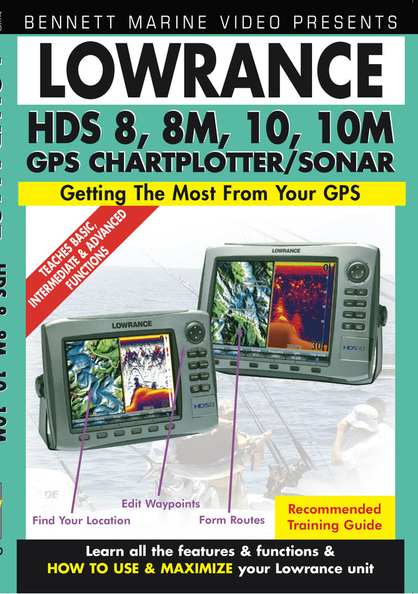 Lowrance HDS 8, 8M, 10, 10M GPS Chartplotter/Sonar (DVD)